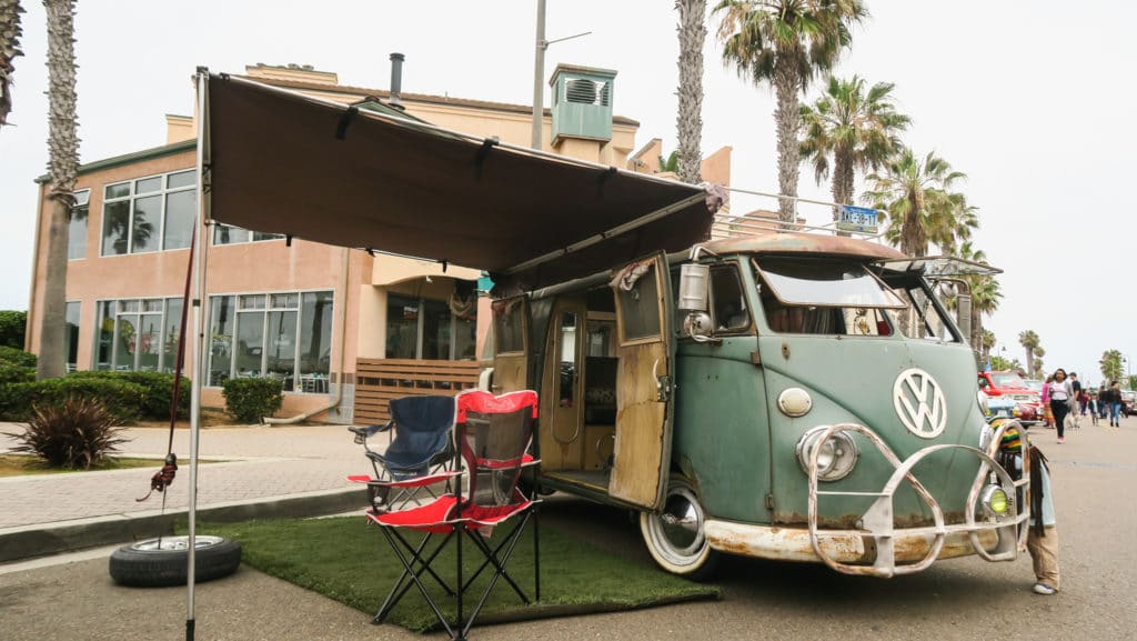 camping vw bus