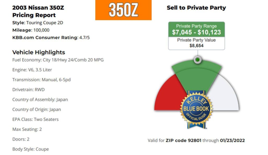 350z price